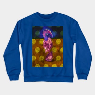 Peasant Woman Binding Sheaves by Van Gogh (Remix by SABRE) Crewneck Sweatshirt